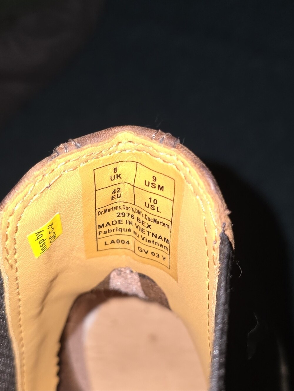 Dr. Martens Brown Leather Chukka Boots with Yellow Stitching - Picture 5 of 5